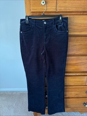 J. Jill Dark Navy Corduroy Straight-Leg Jeans